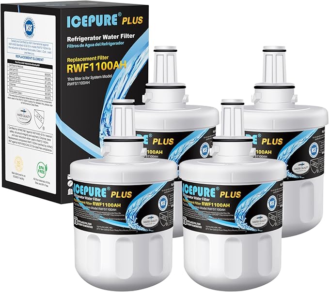 ICEPURE PLUS Remove Heavy Metals NSF/ANSI 53&42 NSF/ANSI/CAN 372 DA29-000...