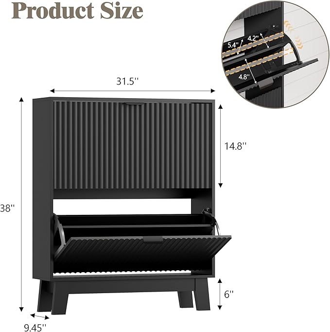 Shoe Cabinet Storage for Entryway
