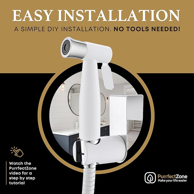 Purrfectzone Bidet Sprayer for Toilet, Bidet Sprayer for Feminine Wash