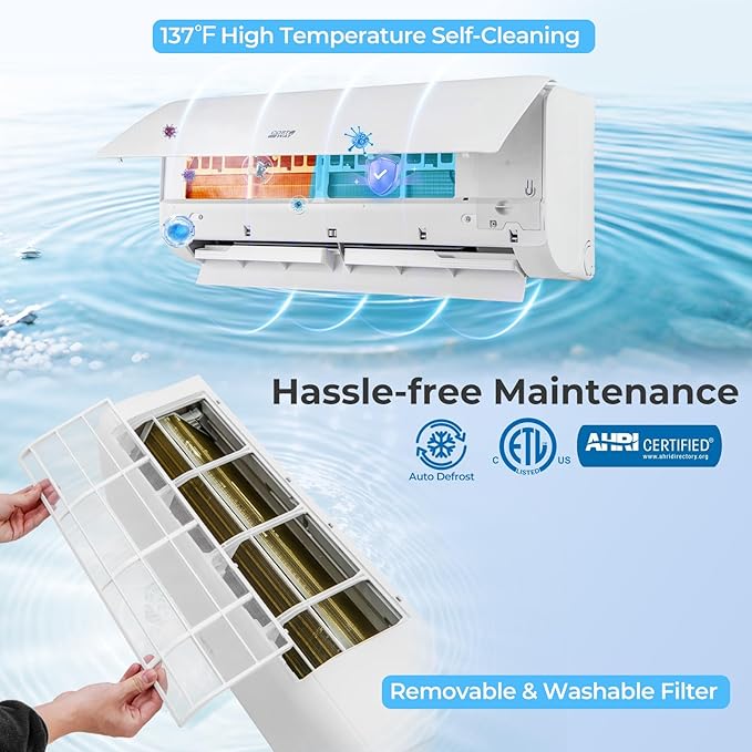 COSTWAY 12000 BTU Mini Split Air Conditioner,