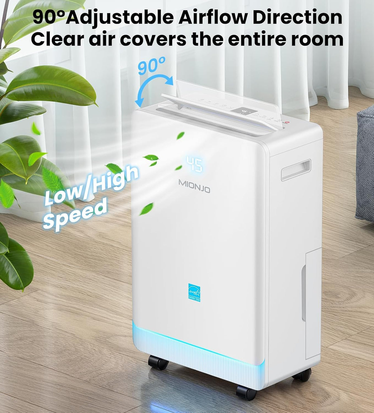 4500 Sq. Ft Dehumidifier for Basement with Drain Hose, Energy star