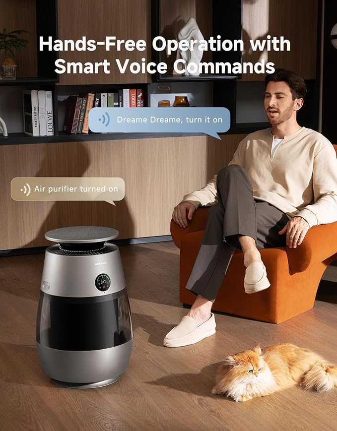 Dreame Pet Air Purifier, Cleans 5, 386 ft² in One Hour, 346 ft²