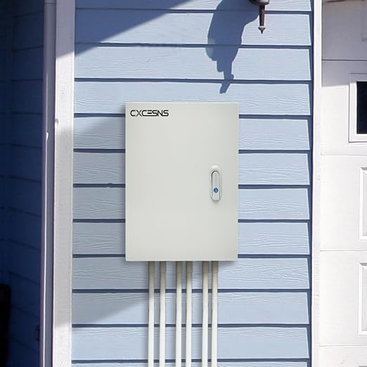 Outdoor Electrical Box 10 x 8 x 6''D NEMA 4X Enclosure Steel Box, Wat...