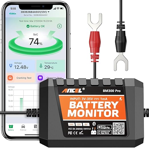 ANCEL BM Series 24V 12V 6V Battery Monitor
