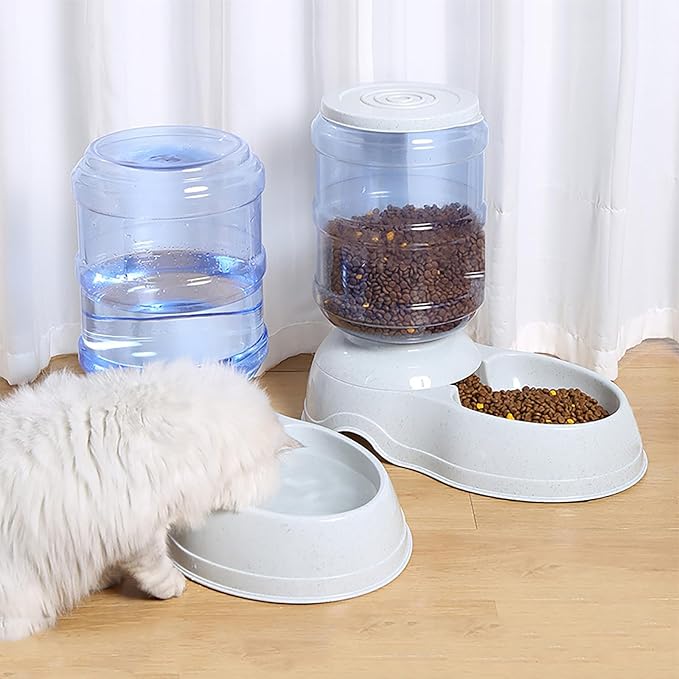 Automatic Dog Feeder and Water Dispenser Set
