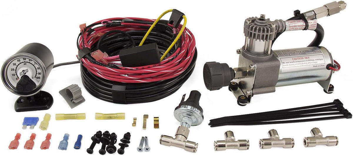Air Lift LoadController Single On-Board Air System with Heavy-Duty Compressor...