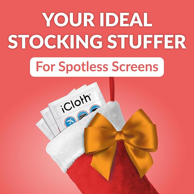 iCloth 70% Isopropyl Alcohol XL Screen and Electronics Wipes, Streak-Free