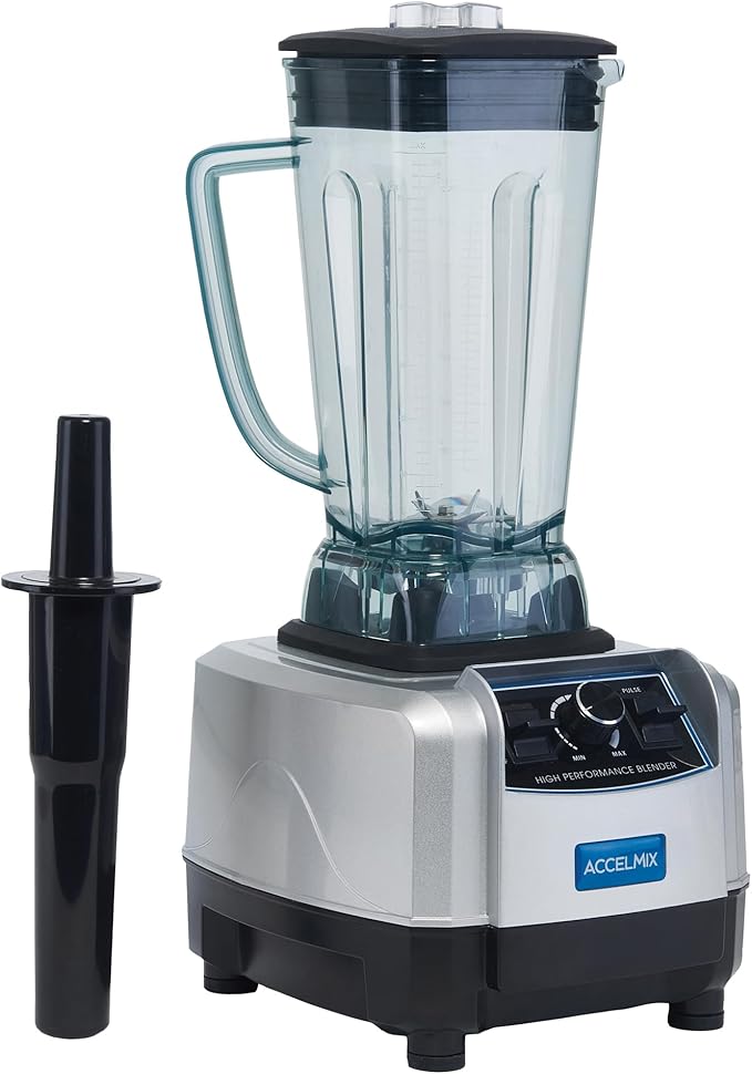 Winco XLB-1000 68 oz. Commercial Electric Accelmix 2 HP Blender - 120V