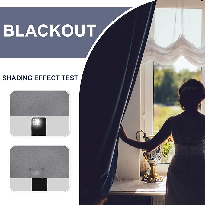 JIUZHEN Blackout Curtains for Bedroom/Living Room