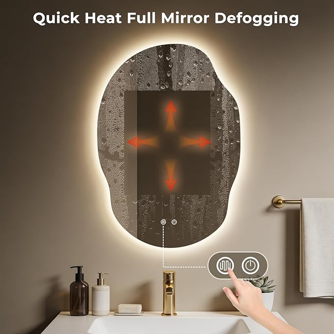 Asymmetrical Bathroom Mirror