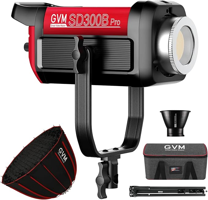 GVM Video Lighting 300W Bi-Color Studio Lights kit
