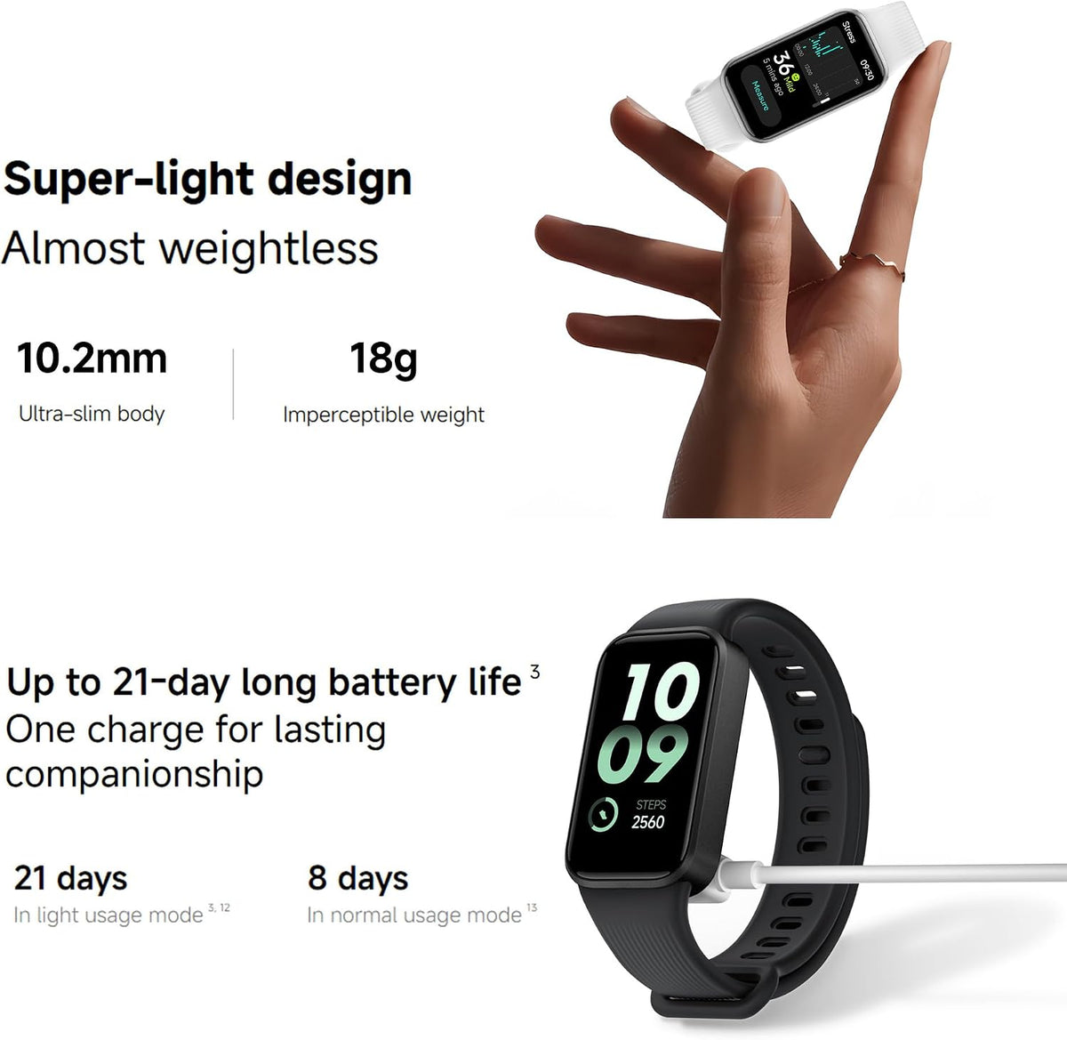 Xiaomi Smart Band 11 Active Fitness Tracker, 1.47" 60Hz Display, 21-Day ...