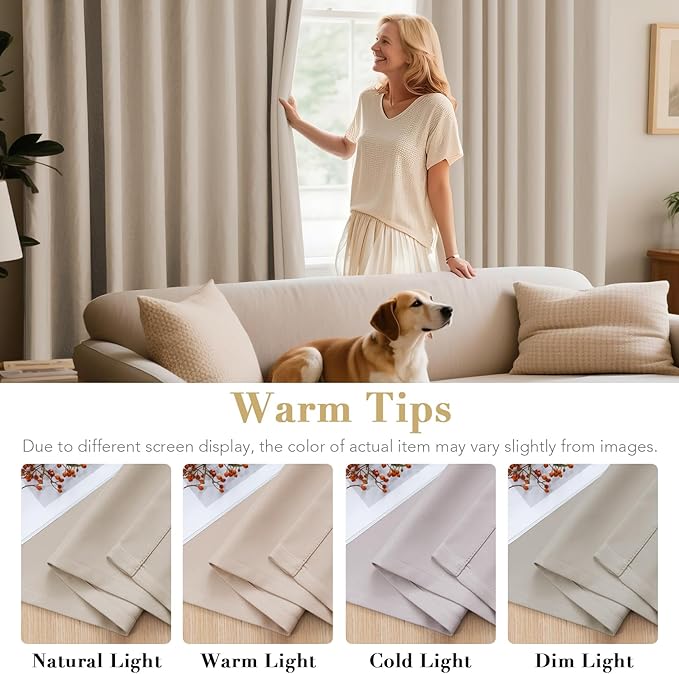 H.VERSAILTEX Blackout Curtains for Bedroom Thermal Insulated Room Darkening