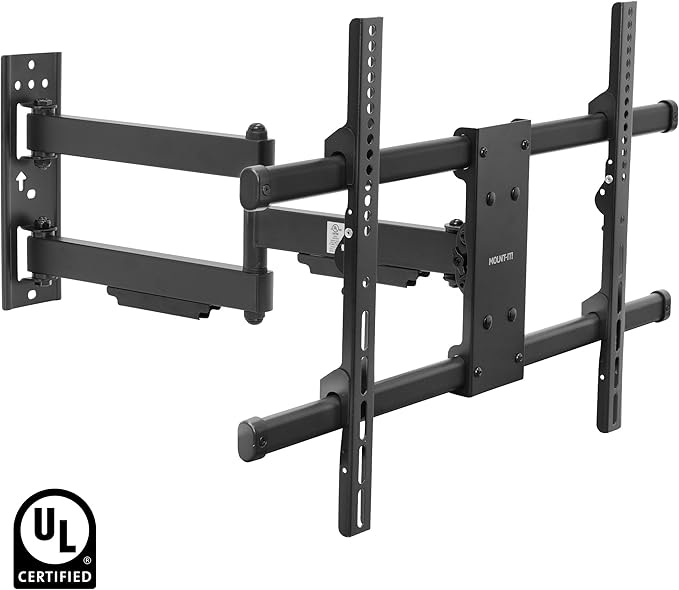 Mount-It! UL Certified Heavy Duty Full Motion TV Wall Mount