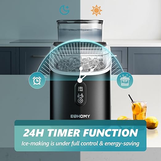 EUHOMY Ice Cube Maker Machine Countertop