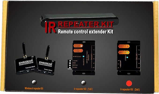 IR Repeater Kit, ir Repeater System,IR Remote Control Extender .Supports up to
