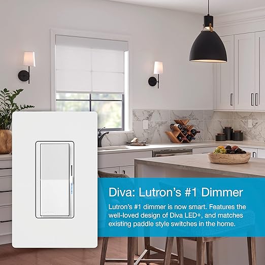 Lutron Diva Smart Dimmer Light Switch