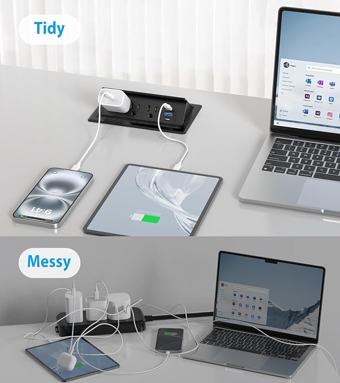 Recessed Conference Table Power Hub