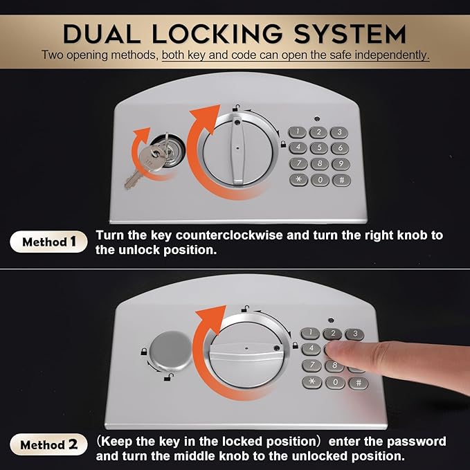 Dalmbox Portable Metal Safe Box