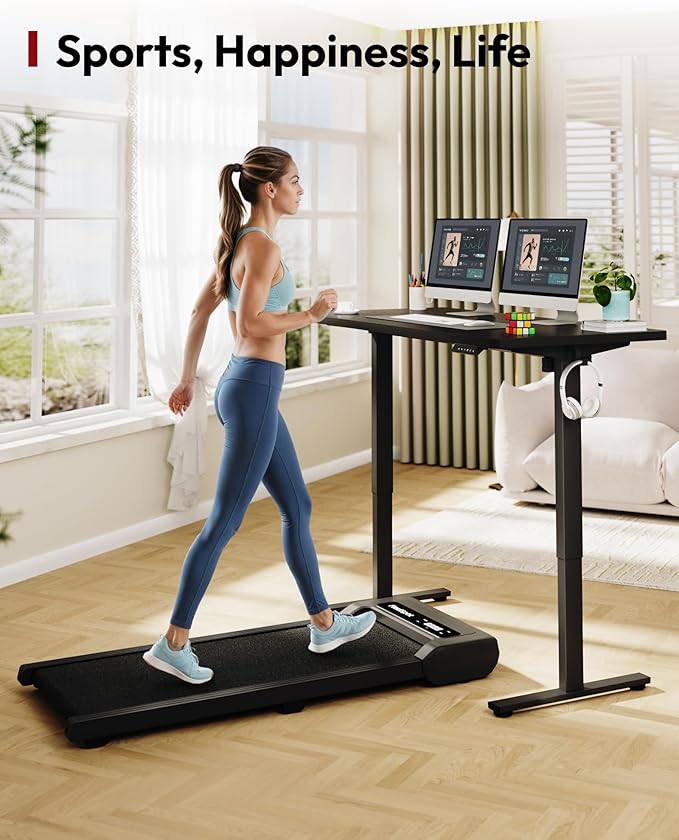 SANODESK Electric Standing Desk 48 x 30 Inches Whole-Piece Desktop Height