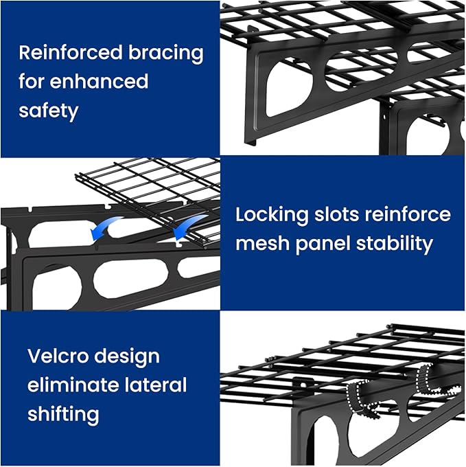 FLEXIMOUNTS 2-Pack 2x6ft Garage Shelving