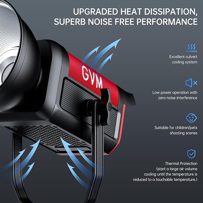 GVM Video Lighting 300W Bi-Color Studio Lights kit
