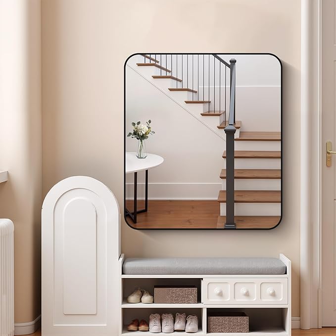 FORBATH Bathroom Mirror 36x40 Inch, Large Rectangular Wall Mirror