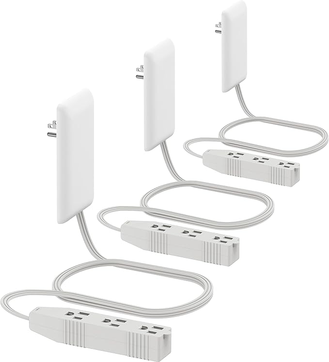 LIDER Flat-Face Outlet Extender (3-Pack)