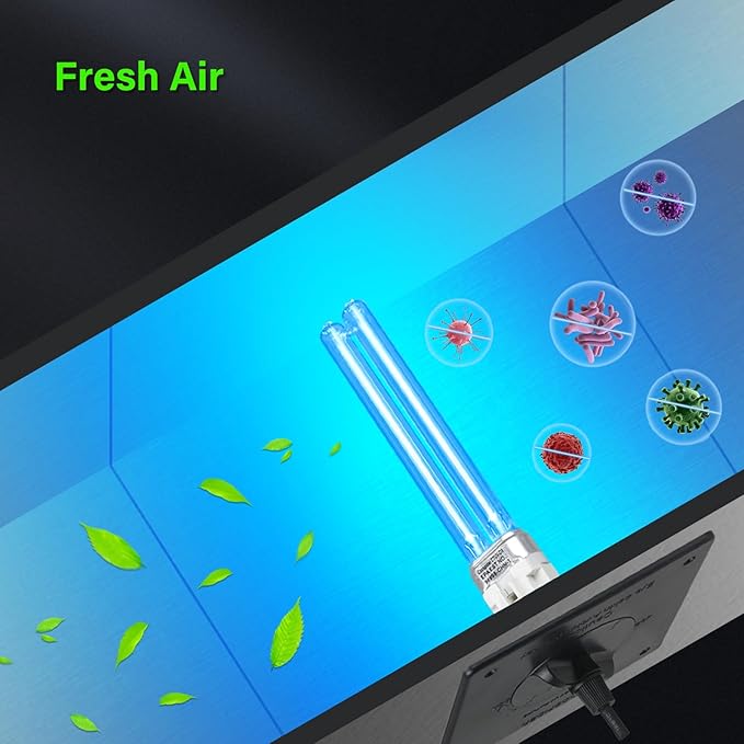 COOSPIDER 9W HVAC UV Light Lamp, Air Purifier