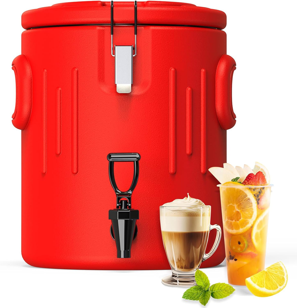 Insulated Beverage Dispenser 3.5 Gallon, Hot Drink Dispenser with Spout,13L