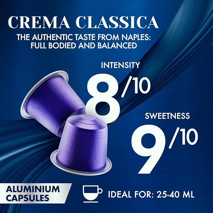 Caffè Borbone Crema Classica Aluminum Capsules Compatible (100 Count)