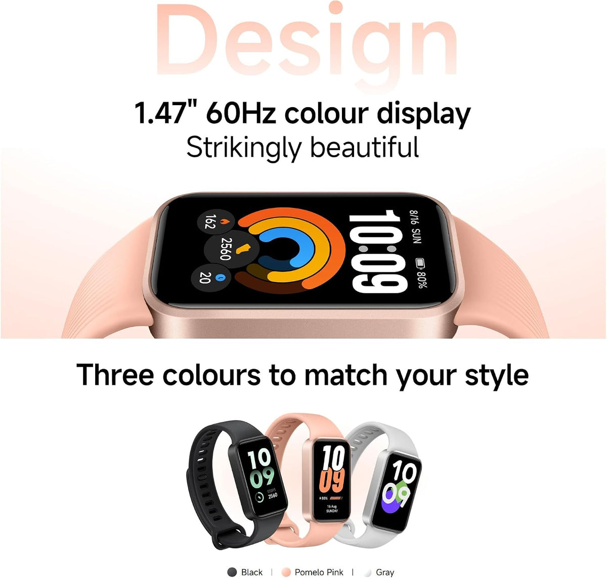 Xiaomi Smart Band 11 Active Fitness Tracker, 1.47" 60Hz Display, 21-Day ...