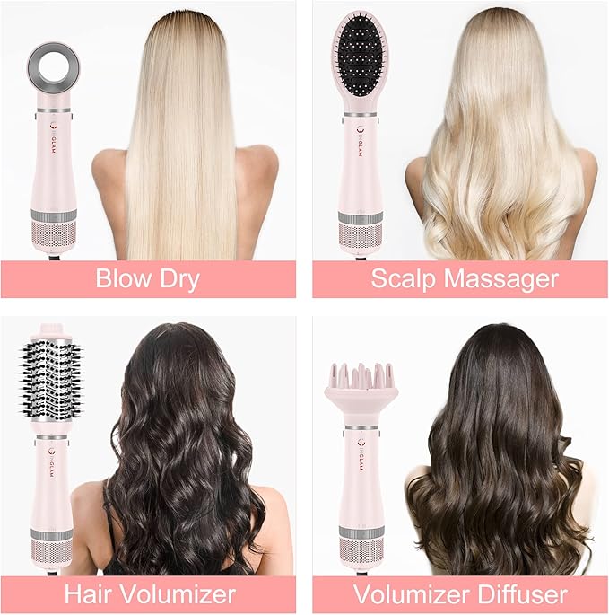 IG INGLAM 4 in 1 Blowout Hair Dryer Brush Set