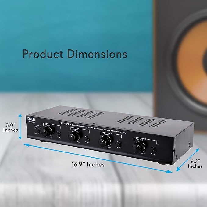 Pyle 4 Channel Speaker Selector Switch