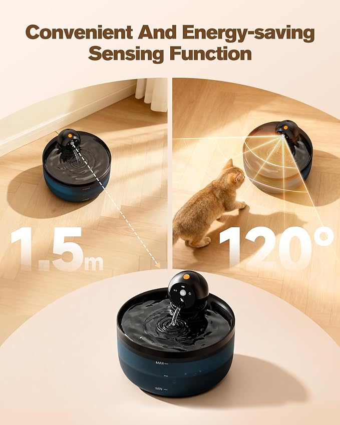 Cat Water Fountain Wireless Cordless: Cat Fountain