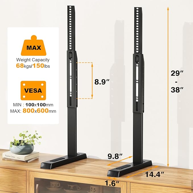 Universal TV Legs, Table Top TV Stand Base