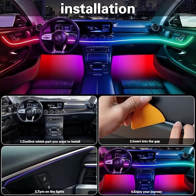 Acrylic Interior Car LED Lights