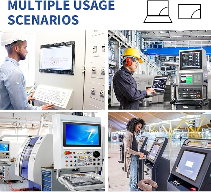 12.1-Inch Industrial Embedded Panel PC, Ratio 4:3 Multi-Touchscreen-Monitor
