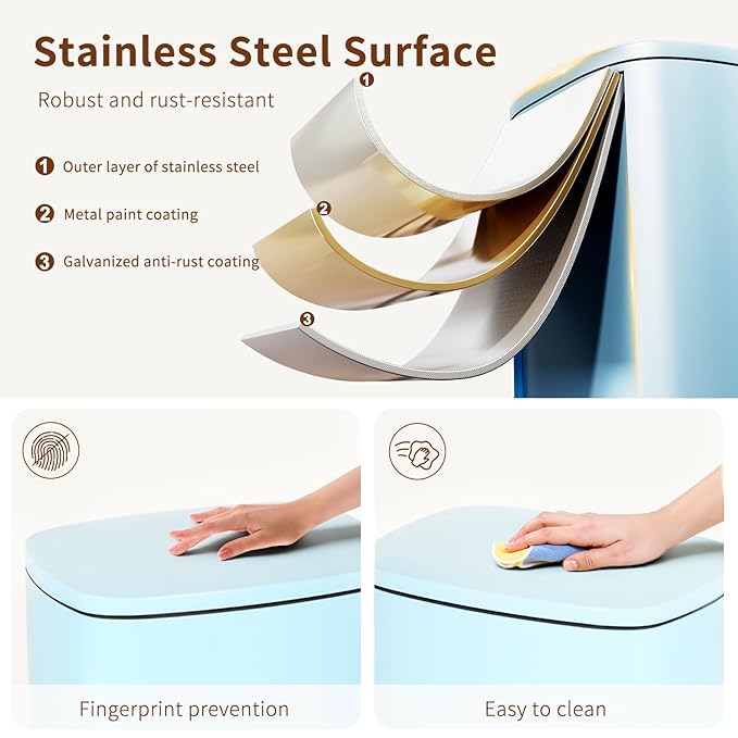 PayLessHere Stainless Steel Trash Can
