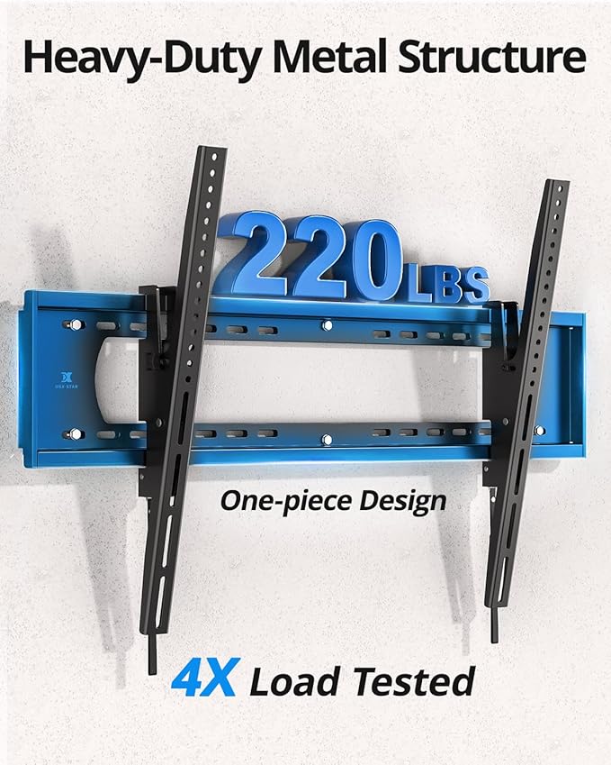 85 86 98 100 inch Heavy Duty Tilt TV Wall Mount Bracket