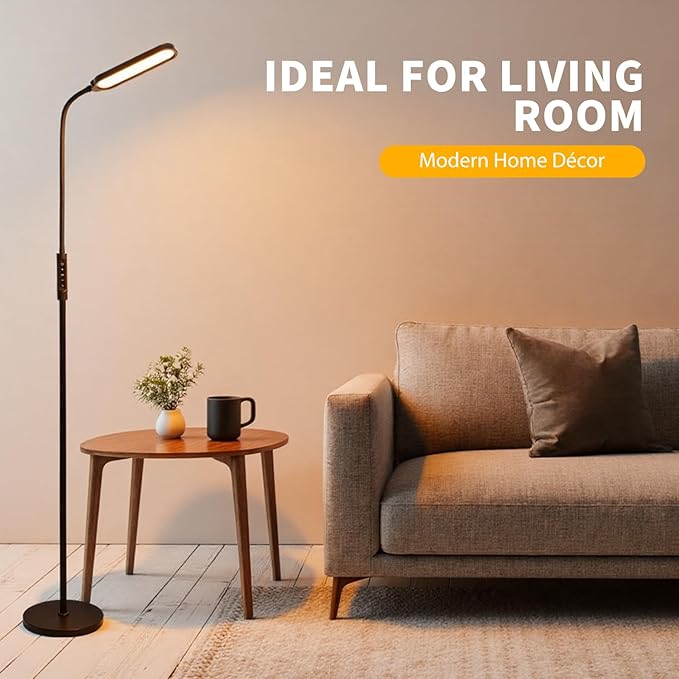 CeSunlight CRI95+ Floor Lamps for Living Room, 18W 3000LM Standing Lamp