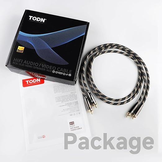 TODN HiFi RCA Audio Cable Audiophile RCA Cables