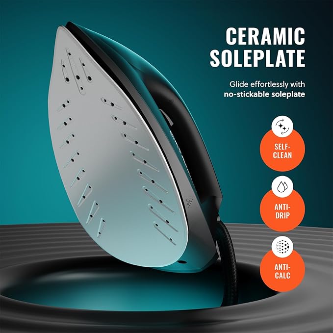 Pursteam Steam Station Max Ceramic Soleplate Steam Iron