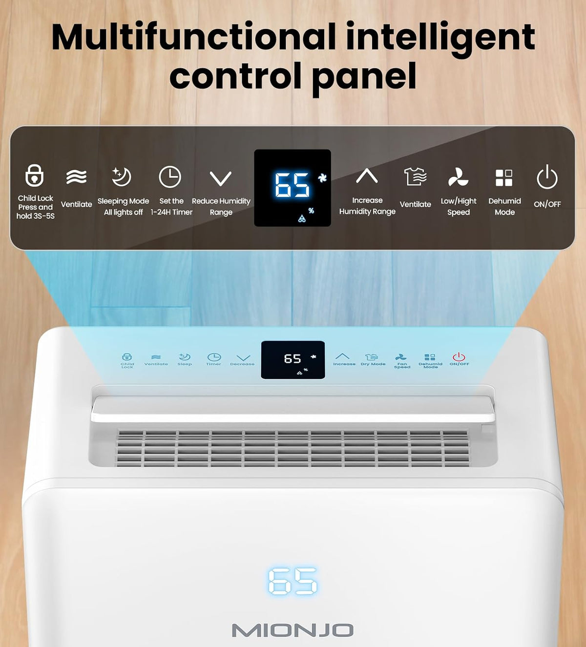 4500 Sq. Ft Dehumidifier for Basement with Drain Hose, Energy star