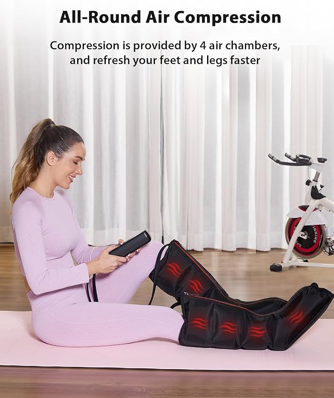 CINCOM Leg Massager with Heat and Compression
