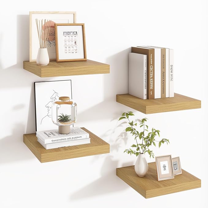 Fun Memories Square Floating Shelves (Set of 4)