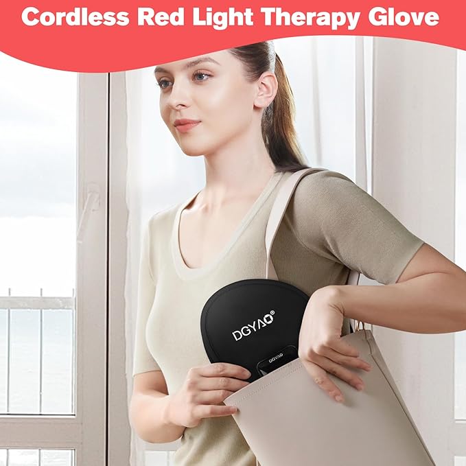 DGQY Cordless Infrared Red Light Gloves