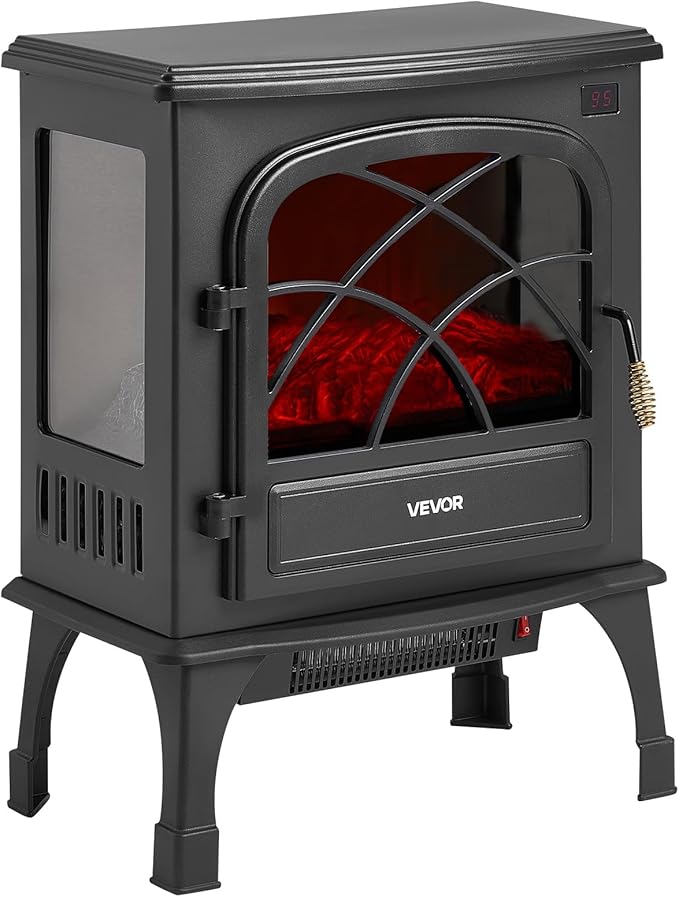 VEVOR 25.5inch Freestanding Fireplaces, 1500W 5120BTU Portable Electric