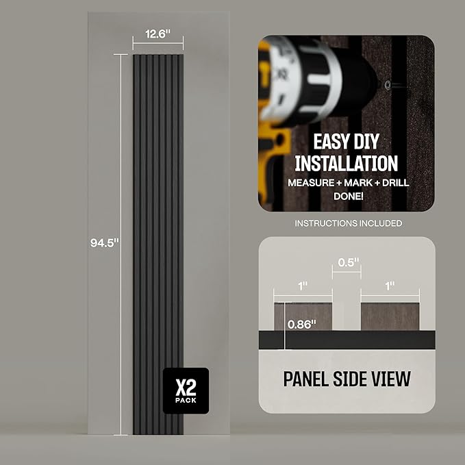 2-Pack Acoustic Wall Panels