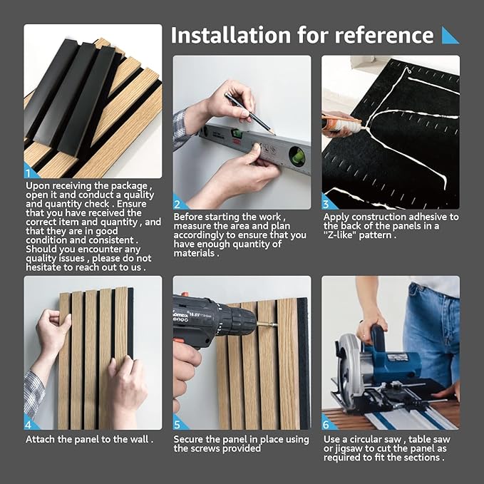 Art3d 2 Wood Slat Acoustic Panels (2-Pack)